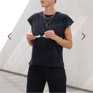 AYR The Supercool Black Tee